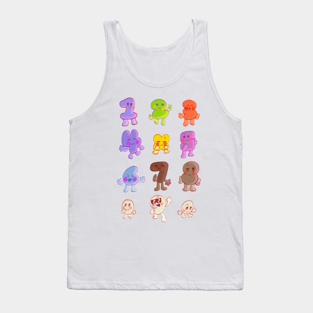 BFB All Numbers Algebraliens Pack Tank Top by MsBonnie